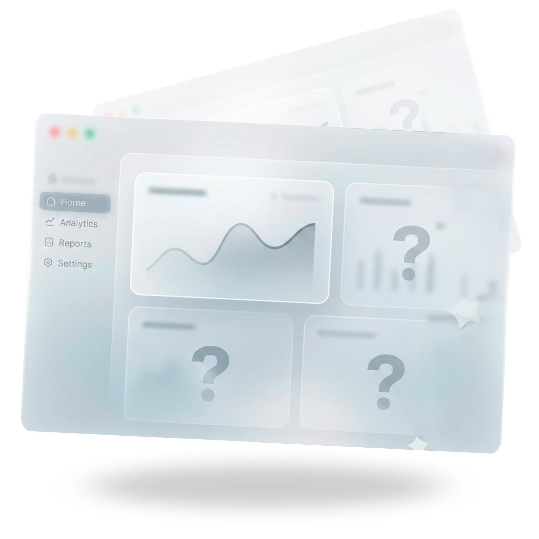 Falta de visão clara de faturamento, inadimplência e DRE da rede.